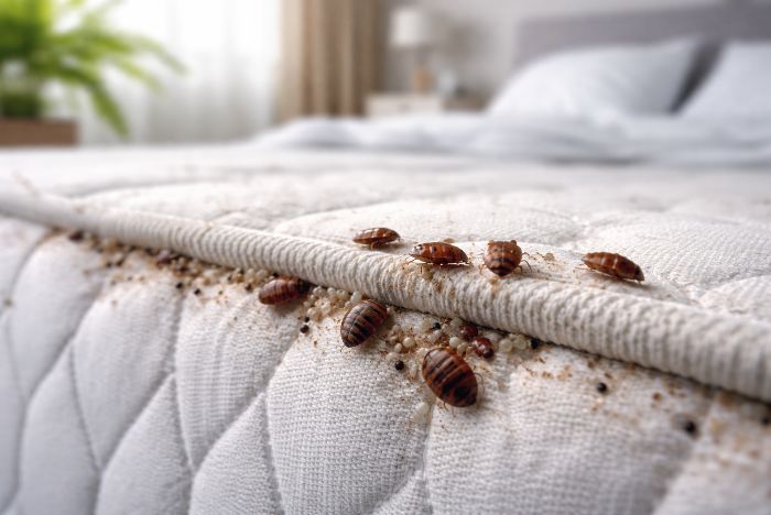 Bedwantsen blijken een hekel te hebben aan vocht