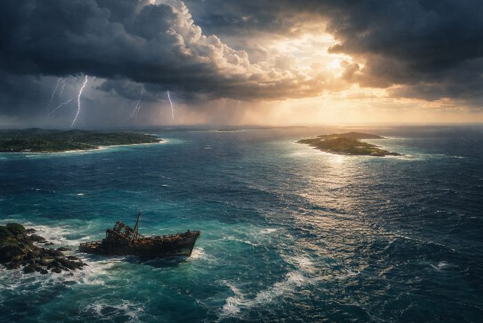 <h1>Bermuda driehoek</h1>

<p>De Bermuda driehoek blijft al tientallen jaren een onderwerp dat nieuwsgierigheid oproept. Het gebied ligt in de Atlantische Oceaan tussen Florida, Puerto Rico en de Bermuda-eilanden. Schepen en vliegtuigen zouden hier zonder duidelijke reden verdwenen zijn. Daardoor ontstond een reputatie die nog steeds tot de verbeelding spreekt. Misschien heb je er wel eens over gehoord in een documentaire of een boek. Toch blijkt dat achter de verhalen vaak een mix zit van echte gebeurtenissen, misverstanden en natuurverschijnselen.</p>

